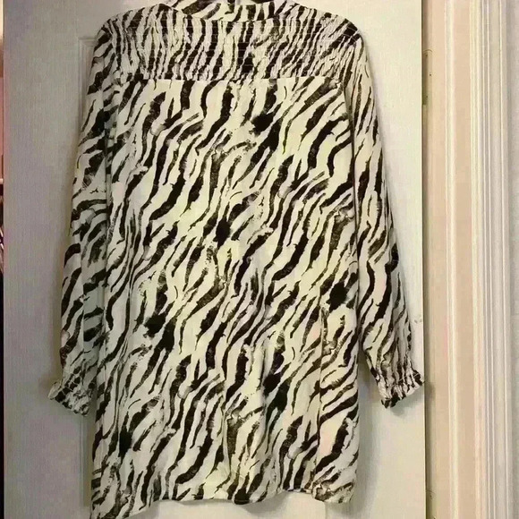 Anthropologie Cloth + Stone Zebra Print Shift Dress - Picture 6 of 6